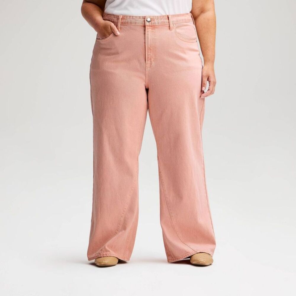 Women's Mid-Rise Loose Jeans - Universal Thread Pink 26